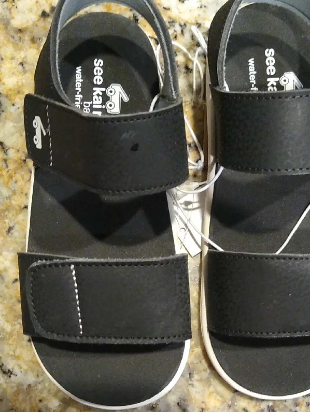 New See Kai Run Black And White Kids Sandals Size 11.